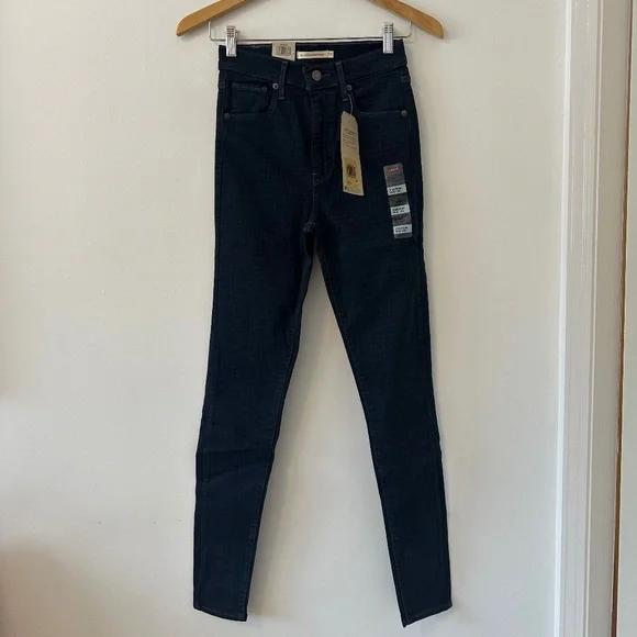 NWT Levi's Mile High Super Skinny Checkered Jeans | Size 26 - Picture 1 of 13